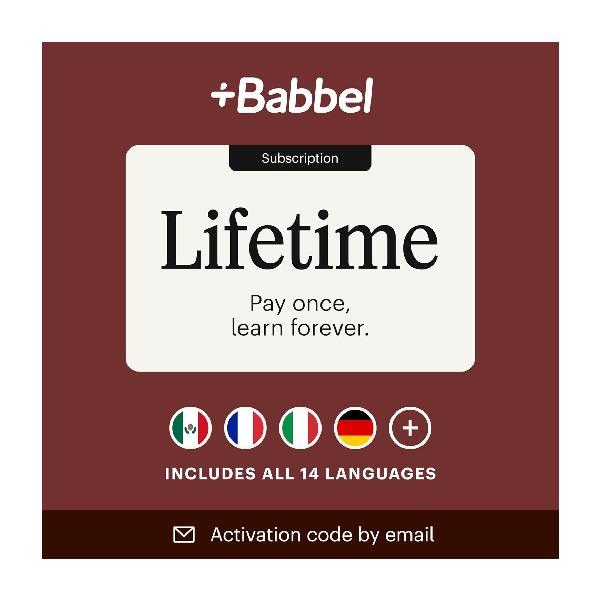 Babbel Language Learning App - Lifetime